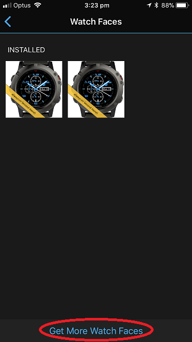 Select Get More Watch Faces
